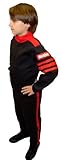 RaceQuip 1950092 Pro-1 Series Small Black with Red Trim SFI 3.2/1 Single Layer One-Piece Youth Driving Suit for Kids
