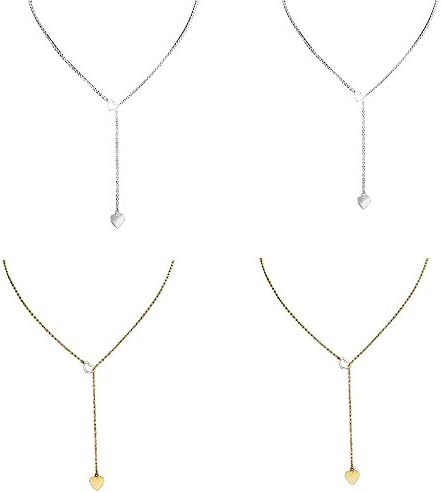 Gahrchian 14k Gold Necklace Women Simple Heart Cross Necklace Pendant Fashion Necklaces for Evening Party Wedding Jewelry