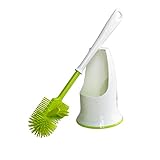 Leewos Durable Toilet Brush Set Bidirectional Brush Head Massage Handle Toilet Cleaning Brushes Strong Detergency Toilet Bowl Brush Portable and Hangable