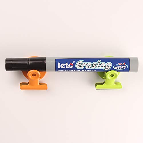 16 Magnetic Metal Clips, Colored Magnets Clips,Perfect Fridge Magnets Kitchen Magnets Whiteboard Magnets for Home, School, Classroom and Office Use,4 Colors