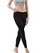 TSLA Women's High Waist Yoga Pants, Athletic 4-Way Stretch Leggings, Lightweight Workout Running Tights, Yoga Midwaist Pants Black, Large