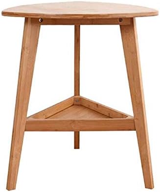 Chair كرسي Tables 2 Tier Triangle Bamboo End Sofa Side