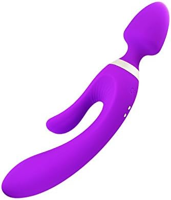 Handheld Wand Massager with Waterproof - Strongest Wireless Wand Massager - Dual Powerful Motors - USB Charging - Powerful but Quiet (Purple)