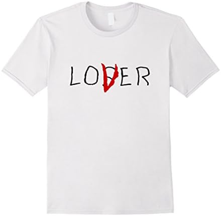 Mens Lover Loser T-Shirt for Girls, Boys,Teens, Men &amp; Women 2XL White