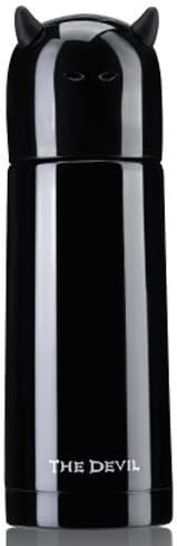 Travel Mug Bulk, Travel Mug Stainless Steel Creative Stainless Steel Cup Vacuum Flask Thermos Water Bottle Cup, Material Stainless Steel (Devil Black)