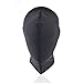 Zentai Hood Mask Elastic Black Breathable Blindfold Cosplay Costume Hood Unisex Headgear (Full Cover)