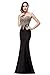 Babyonlinedress Babyonline Women's Lace Applique Long Formal Mermaid Evening Prom Dresses