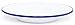 Crow Canyon Home Enamelware Raised Salad Plate, 8 inch, Vintage White/Blue (Single)