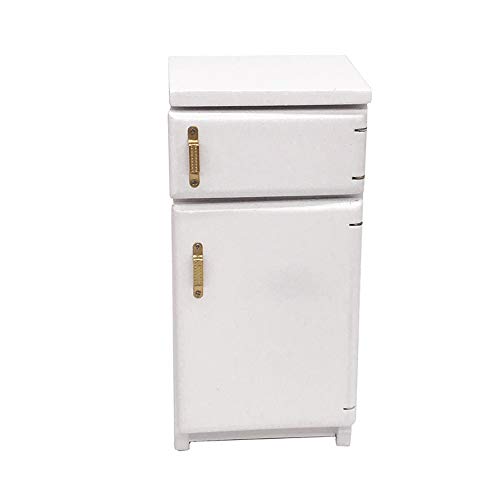 image for Euone  Miniature Refrigerator, Mini Dollhouse Furniture Refrigerator M