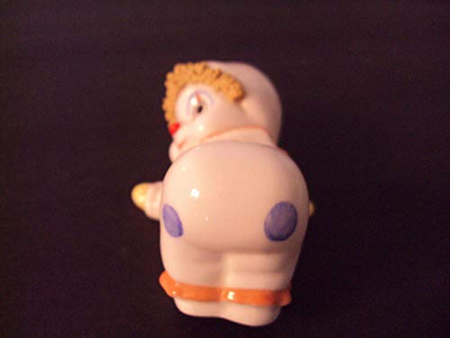 2 Adorable+Vintage+Enesco+Clown+Figurines
