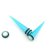 Blue Magnetic Design - Acrylic Fake Tapers - Cheaters - 0G Gauge - 8mm