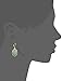 1928 Jewelry Oval Gemstone Drop Earrings