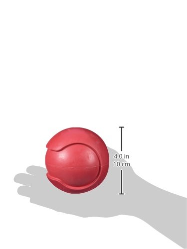 JW Pet Company iSqueak Bouncin' Baseball Dog Toy, Large (Colors Vary)