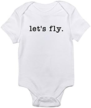 Let's Fly Baby Bodysuit - Pilot Gift - Travel Gift - First Airplane Ride