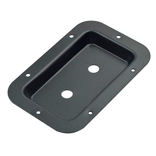 Cyful 1/4 Inch Dual Jack Plate for Guitar, PA Speaker Cabinets Black-1pc