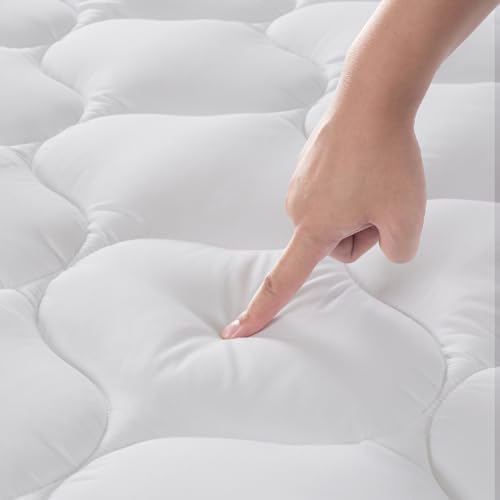 DUANDUAN Matratzen Topper 140x200 cm – Weiche Atmungsaktive Gesteppte Matratzenauflage mit tiefen Taschen-Maschinenwaschbarer Matratzenschoner, Für Bo