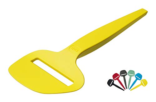 Osti 01 (Yellow) Cheese Plane – Handheld Durable Wireless Cheese Slicer for Perfect Slices of Hard, semi-Hard and semi-Soft Block Cheese – Dishwasher Safe – Danish Design Cheese Cutter