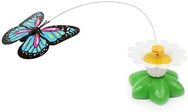 Xeminor Butterfly Toy for Cats Pet Cats Funny Rotating Electric Flying Butterfly Interactive Cat Toy