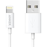 iPhone charger, Anker Lightning to USB Cable (3ft) for iPhone 6s 6 Plus 5s 5c 5, iPad Pro, Air 2, iPad mini 4 3 2, iPod touch 5th gen / 6th gen / nano 7th gen [Apple MFi Certified] (White)
