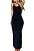 Chase Secret Womens Sleeveless Hollowed Back Maxi Jersey Dress Small Black