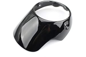Royal Sun Gloss Black Headlight Fairing Cowl Guard Frame Mask Compatible with Triumph Bonneville T100 T120 Thruxton Thunderbi