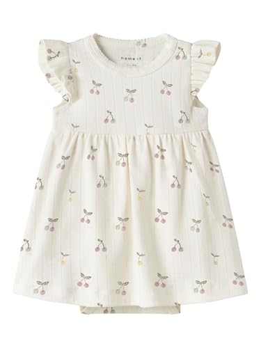 NAME IT Nbfficherry Capsl Bodydress, Cloud Dancer, 68 Mujeres