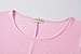 LARACE Women 3/4 Sleeve Tunic Top Loose Fit Flare T-Shirt(2X, Pink)