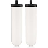 British Berkefeld 7" Ultra Sterasyl Ceramic Gravity Filter Cartridge, 2 Pack, Reduces Contaminants, Suitable for All Gravity Cans, Improves Taste &amp; Odour, NSF Certified Candle Element
