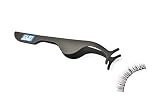 False Eyelash Applicator/PREMIUM Stainless Steel Eyelash Extension Tweezers by CLEJ: For Instant Application & Removal | Adjust & Repair Your Lashes On The Go | Magnetic Stainless Steel [Black] |