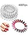 400 Tips Transparent Nail Art Tips Nail Polish Swatch Sticks for Display and Practise …