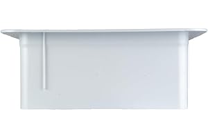 HENG’S INDUSTRIES HENG'S INDUSTRIES Interior White Garnish | Great for RVs, Campers, Motorhomes | 6" Vertical Leg | Fits 16" x 16" Openings | 90146-C