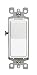 Leviton 5603-2WM 15 Amp, 120/277V Decora Rocker 3-Way AC Quiet Switch, 5-Pack, White
