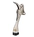 Easy Pedal Kick Down Door Stop Stopper Easy Step Door Kick Doorstop,Premium Quality,Height-Adjustable Rubber Foot,4 Inch (Stain Nickel, 4 Inch x 1 Pack)