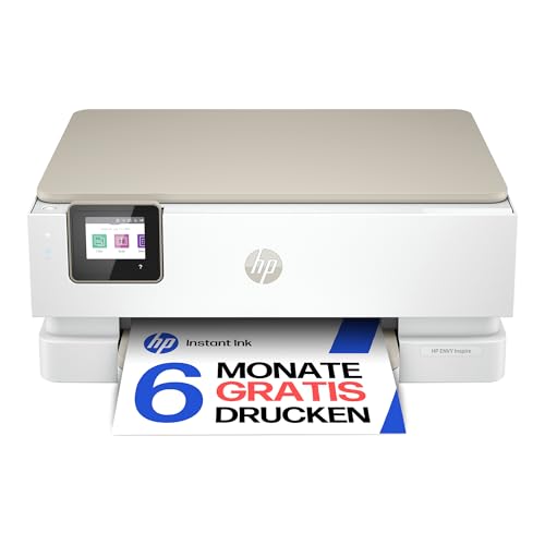 HP Envy Inspire 7220e Multifunktionsdrucker, Tintenstrahldrucker, 6 Monate gratis drucken Instant Ink inklusive, Drucken, Scannen, Kopieren, Fotodruck