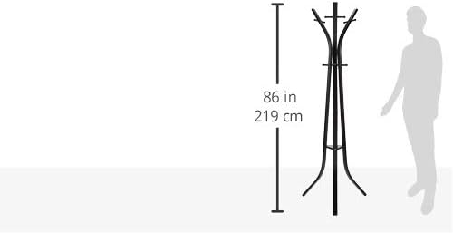 Amazon Basics Standing Metal Coat and Hat Rack - Black - Image 5