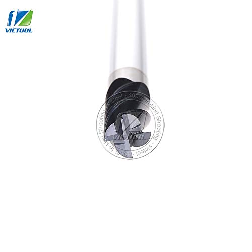 1 piece GM-4RL-D12.0R0.5 Cemented Carbide 4-Flute R End Mill Straight Shank long Shank Milling Cutter Metal Drill Bits Cutting Tools