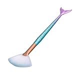Saking Mermaid Makeup Brush Professional Blush Powder Sector Foundation Fan Brushes