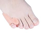 Povihome Bunionette Corrector, Tailor's Bunion Pads, Gel Pinky Toe Protector for Bunionette Pain Relief Little Toe Bunion Guard 2 Pairs