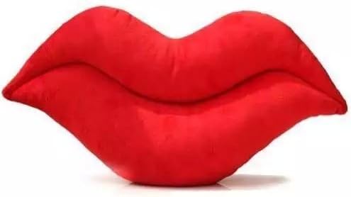 Liyin Red Stuffed Pillow Cushion Lips Shaped Soft Toy