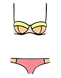 Honour Fashion womens Summer Push Up 2 Piece Neoprene Biniki Swimsuit Swimwear