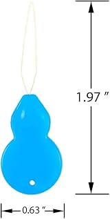 Gunwon 10pcs Needle Threader Gourd Shaped Easy to Insert Random Color view 2