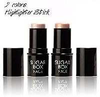 Molunt(TM) 2 Colors Sugar box Face Highlighter Stick Makeup Contour Shimmer Highlighting Po...