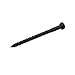 Renovators Supply Manufacturing Lag Bolts 4 in. Black Zinc Plated Steel Lag Screws with Hexagonal Head Pack of 50