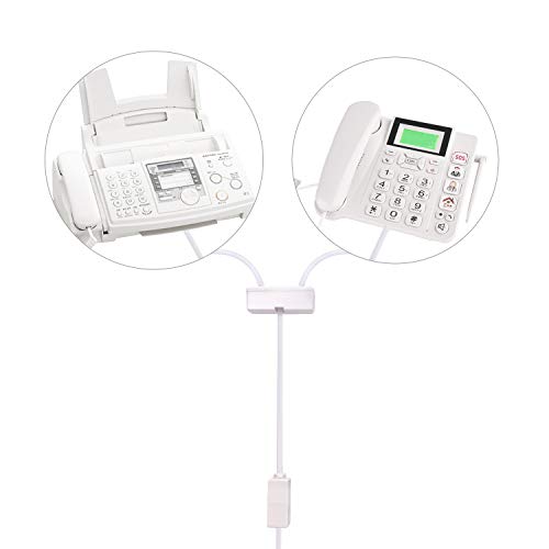 Phone Splitter 1 to 2, Landline Converter, Telephone Wall Jack Adapter