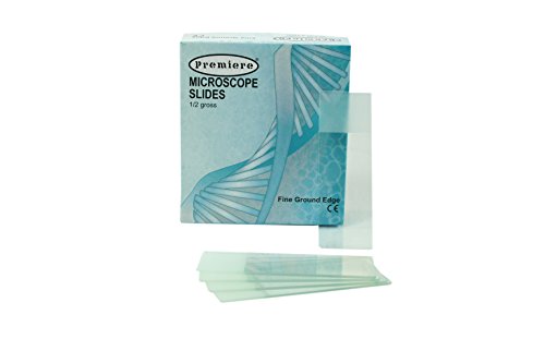 Premiere Microscope Slides with Ground Edges, Frosted End, Precleaned, 10 gross per case, 1,440 Slides