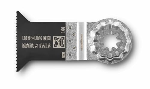 FEIN E-Cut Long Life Cutting Blade, Pack of 10 pcs., Width 32 mm, Length 90 mm, Starlock Attachment Max, Bimetal Saw Blade with Narrow Teeth