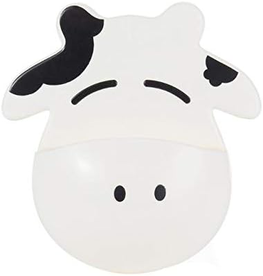 Amazon Chef Parade かわいい牛の歯ブラシ 歯磨き粉ホルダー フックセット 歯磨きラック 歯ブラシ アクセサリー 吸盤 浴室 歯ブラシスタンド ホーム キッチン オンライン通販