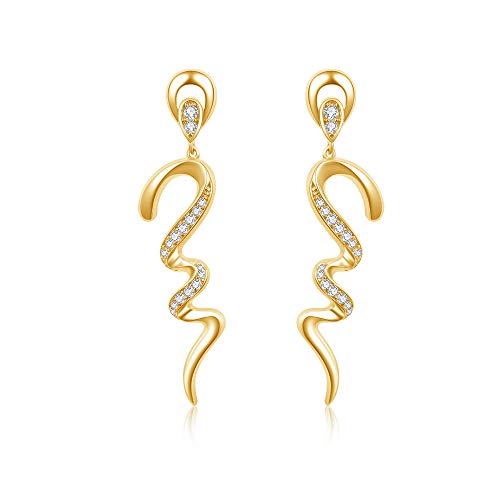 31GYa lPrQL Italina Bijoux Pendientes Mujer Joyería de Moda Pendientes en forma de serpiente Baño de Rodio/Oro/Oro-rosa con… Italina Bijoux Pendientes Mujer Joyería de Moda Pendientes en forma de serpiente Baño de Rodio/Oro/Oro-rosa con…