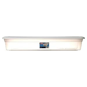 Image of New 332238 Sterilite #1960 Under Bed Storage Box 41Qt Wht (-Pack) Storage Cheap Wholesale Discount Bulk Plasticware Storage Box