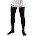 Truform Compression Socks, 20-30 mmHg, Men's Dress Socks, Thigh High Over Knee Length, Black, X-Large